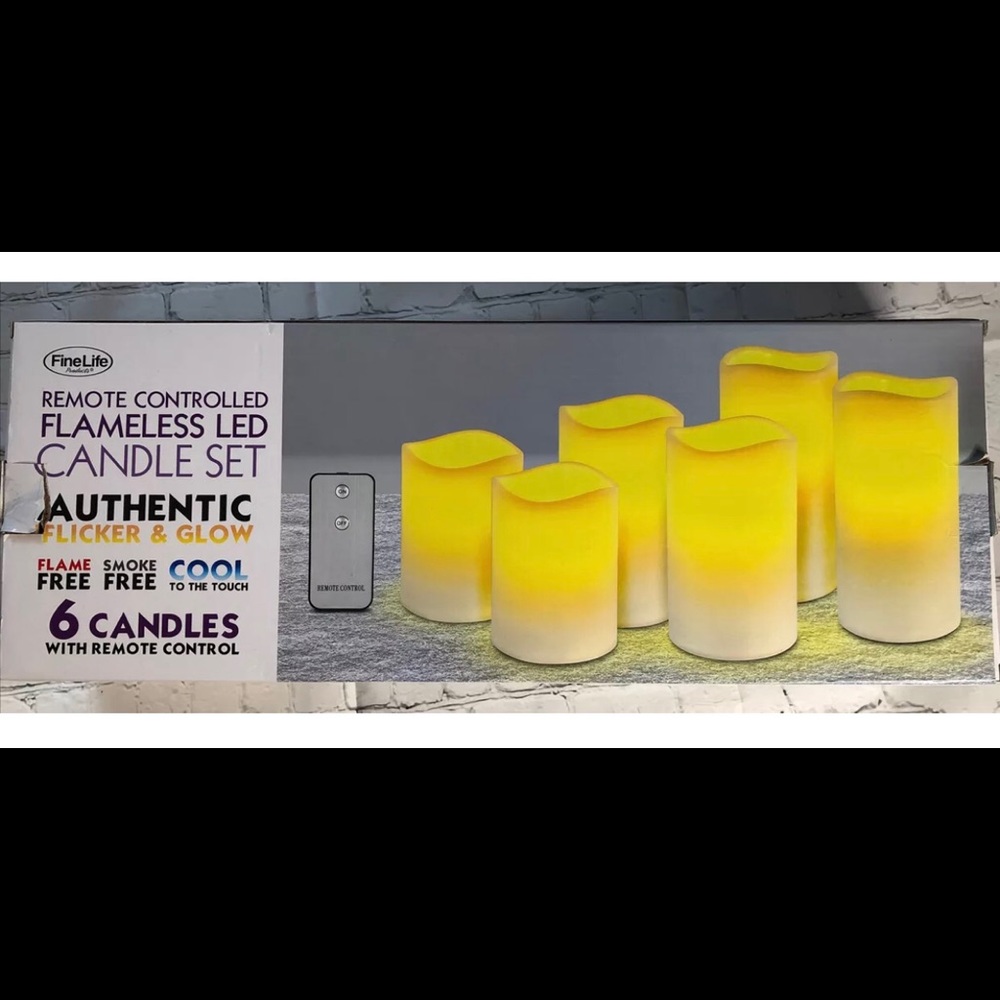 Flameless Led Candle Set 6 Candles